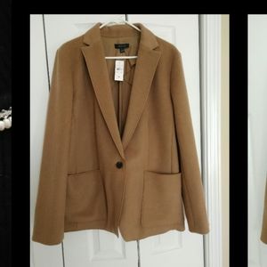 Ann Taylor Camel Color Wool Jacket Sz16 NWT